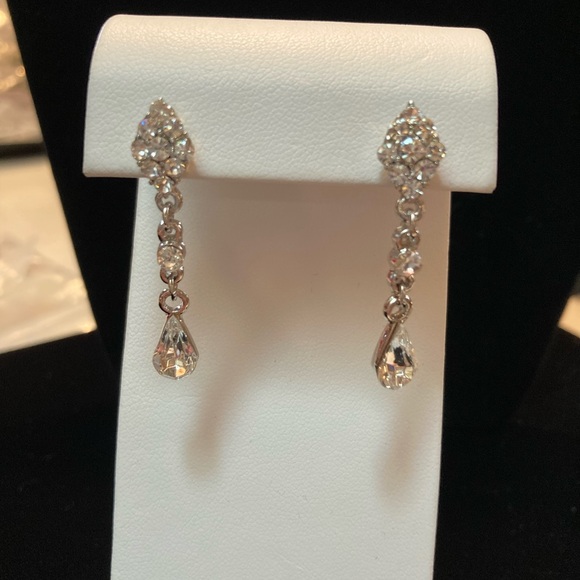 Multi Stone Teardrop post earrings